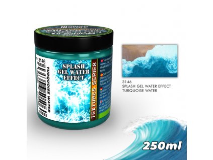 water effect gel turquoise 250ml
