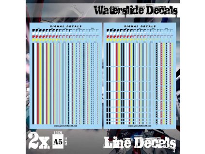 waterslide decals lines