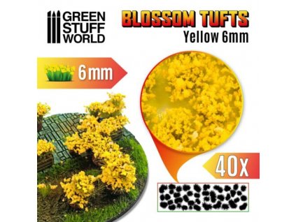 Blossom Tufts Yellow 6mm