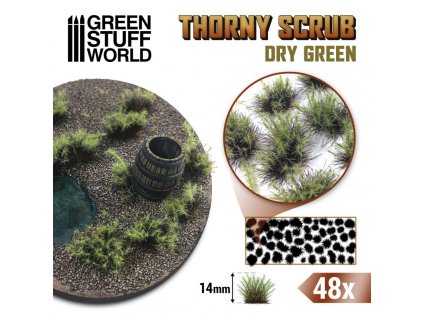 Thorny Scrubs Dry Green