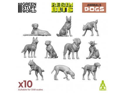 3d printed set dogs