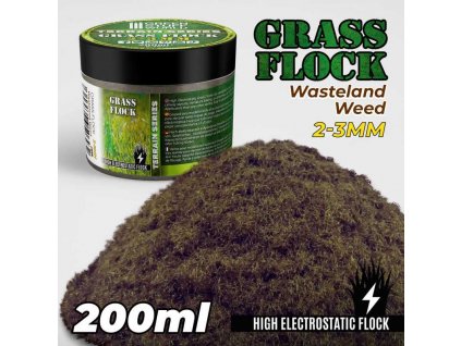 static grass flock 2 3mm wasteland weed 200 ml