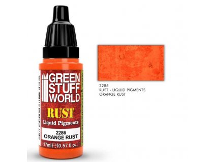 liquid pigments orange rust