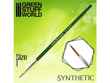 green series synthetic brush size 1