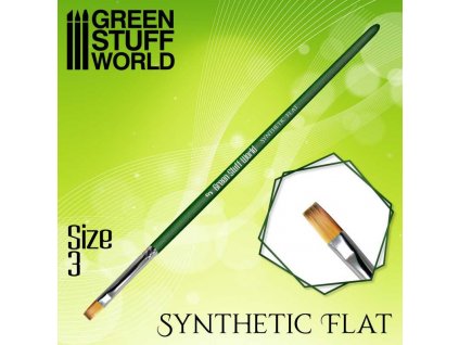 flat synthetic brush size 3
