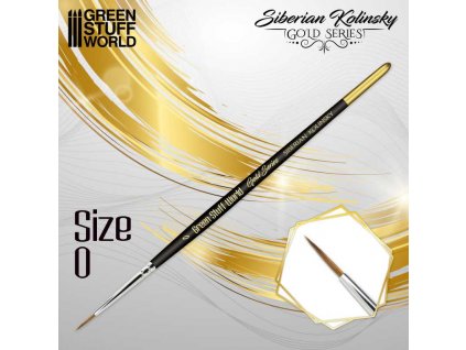 gold series siberian kolinsky brush size 0