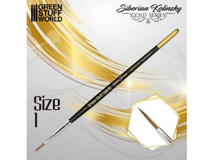 gold series siberian kolinsky brush size 1