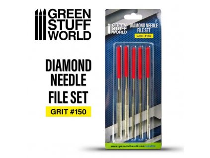 miniature diamond needle file set metal emery set