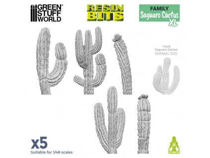 3d printed set saguaro cactus xl