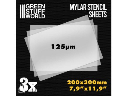 a4 mylar stencil sheets x3