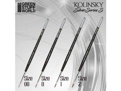 silver series s kolinsky brush set serie s