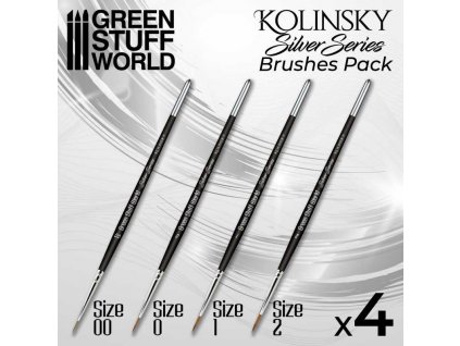 silver series kolinsky brush set