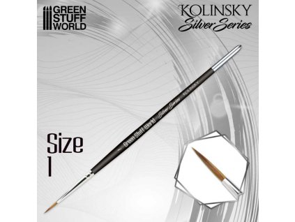 silver series kolinsky brush size 1