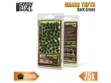 static grass tufts 12 mm dark green(1)