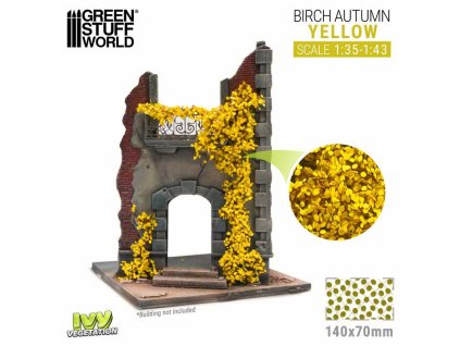 ivy foliage yellow birch large