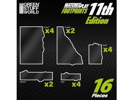11th edition glasspack footprints wh40k compatible