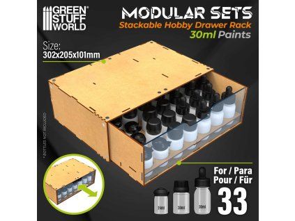 stackable hobby paint rack 30ml with magnets