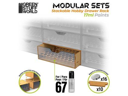 stackable hobby paint rack 17ml with magnets (1)