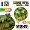 shrubs tufts 6mm self adhesive dark green