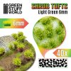 shrubs tufts 6mm self adhesive light green