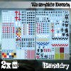 waterslide decals heraldry chivalry fantasy