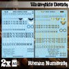 waterslide decals roman numerals
