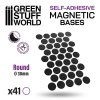round magnetic sheet self adhesive 30mm