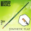 flat synthetic brush size 3