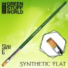flat synthetic brush size 6 2