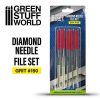 miniature diamond needle file set metal emery set