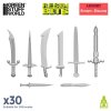 3d printed set swords daggers