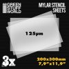 a4 mylar stencil sheets x3