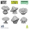 3d printed set chunky mushrooms xl