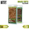 static grass tufts 6 mm dry brown