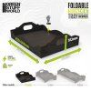 foldable tournament tray for army transport backpack