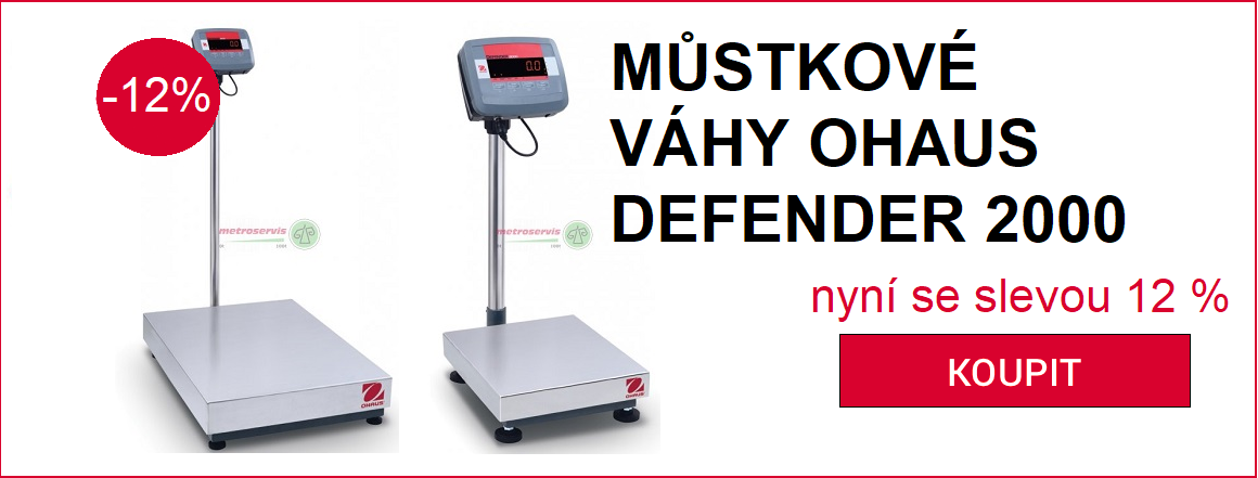 Můstkové váhy  Ohaus Defender 2000 se slevou 12 %