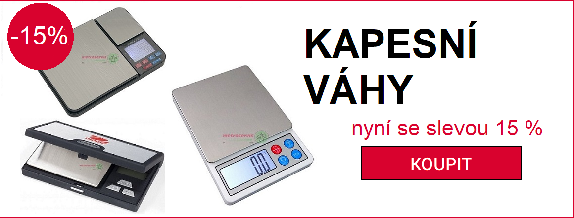 Kapesní váhy sleva 15 %