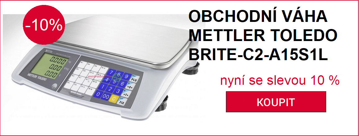 Obchodní váha Mettler Toledo bRite-C2-A15S1L sleva 10 %