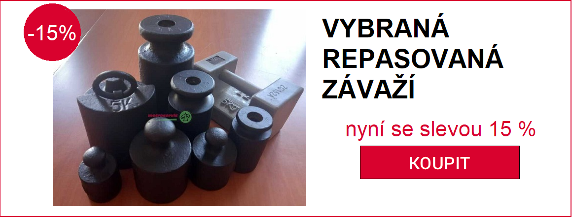 Rapasovaná závaží sleva 15 %