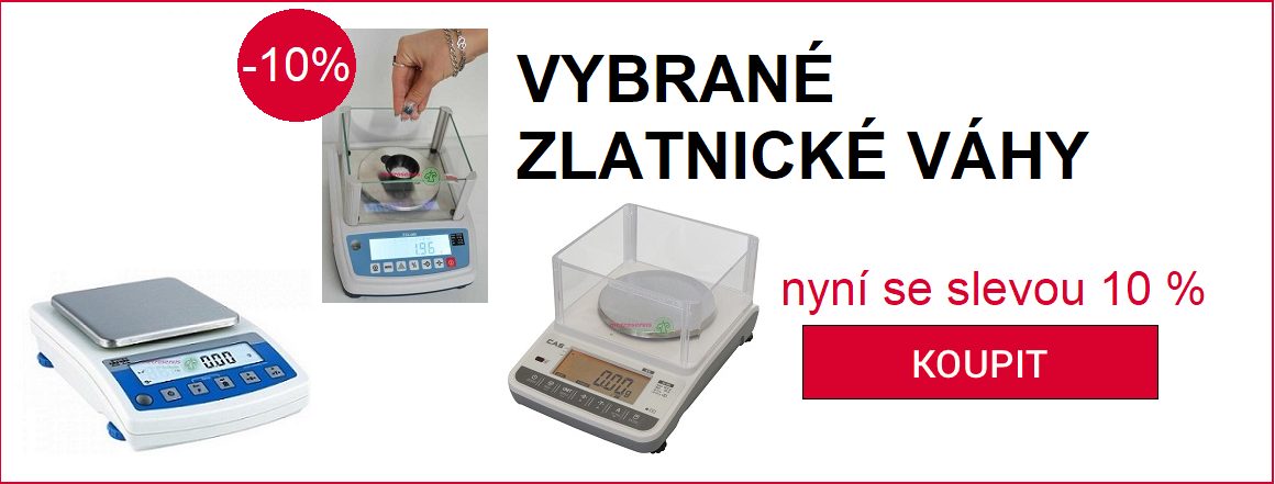 Zlatnické váhy sleva 10 %