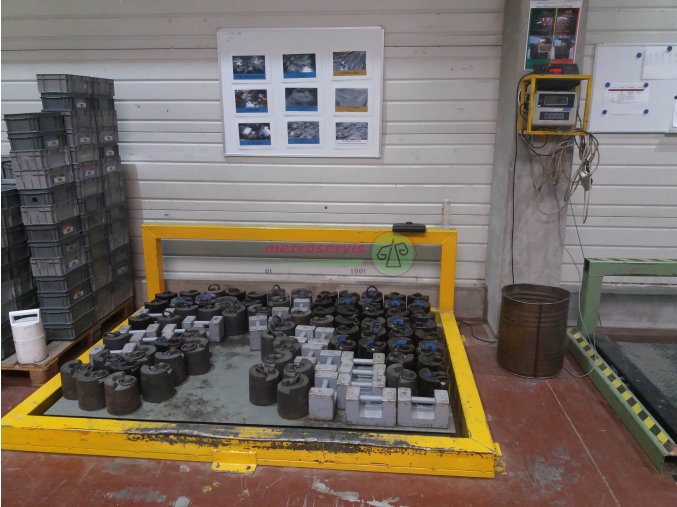 Akreditovaná kalibrace vah do 2000 kg
