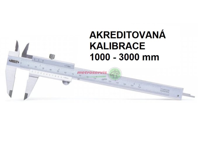 Akreditovaná kalibrace posuvného měřítka analogového 1000 3000 mm