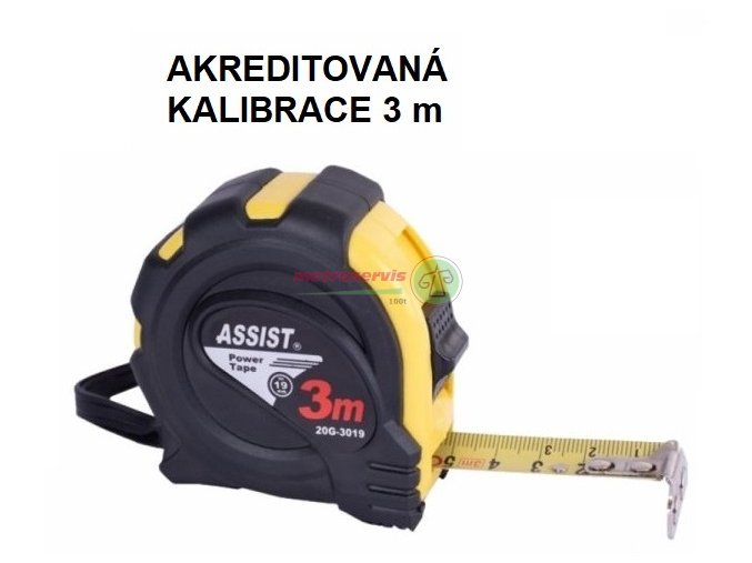 Akreditovaná kalibrace 3 m