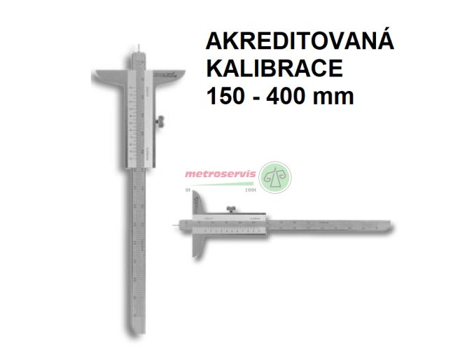 Akreditovaná kalibrace hloubkoměru 150 400 mm