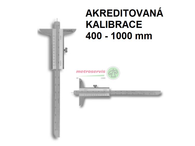 Akreditovaná kalibrace hloubkoměru 400 1000 mm
