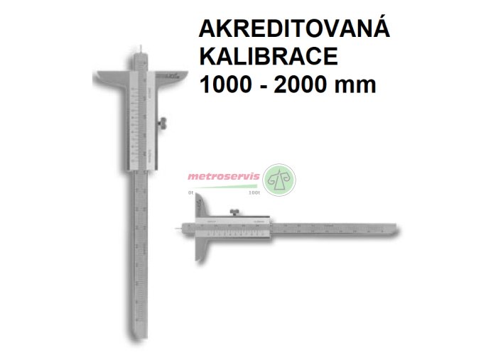 Akreditovaná kalibrace hloubkoměru 1000 2000 mm