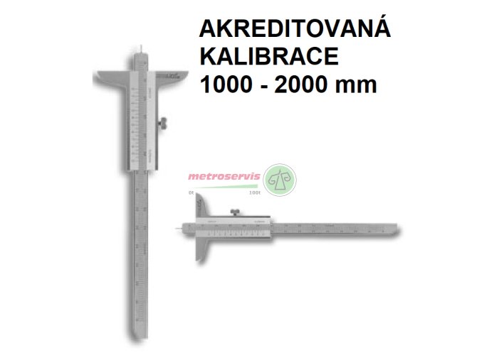 Akreditovaná kalibrace hloubkoměru 1000 2000 mm