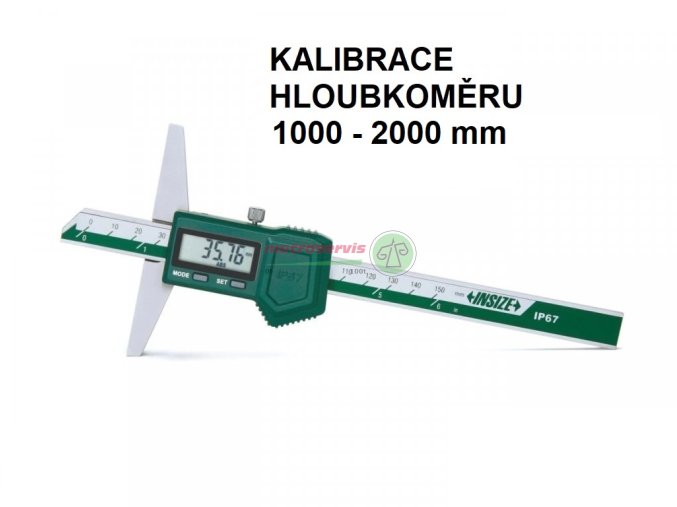 KALIBRACE digitalni hloubkomer 1000 2000 mm METROSERVIS
