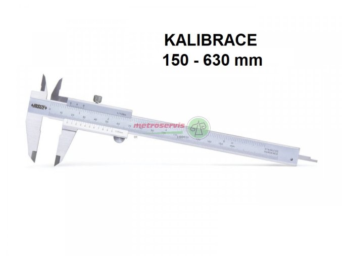 Kalibrace posuvek 150 630 mm