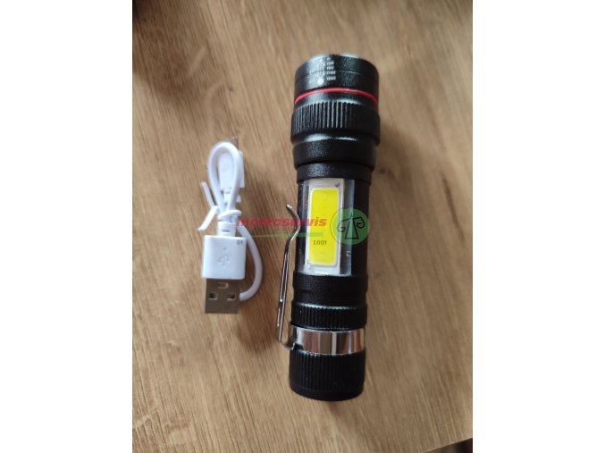 LED baterka, kovová malá